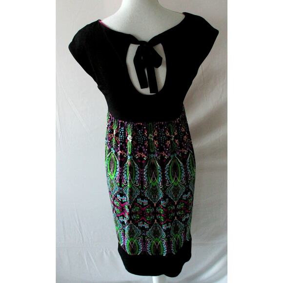 London Times Women's Multi Color Floral Print Sleeveless Pull Over Dress Size 8 - Picture 5 of 9